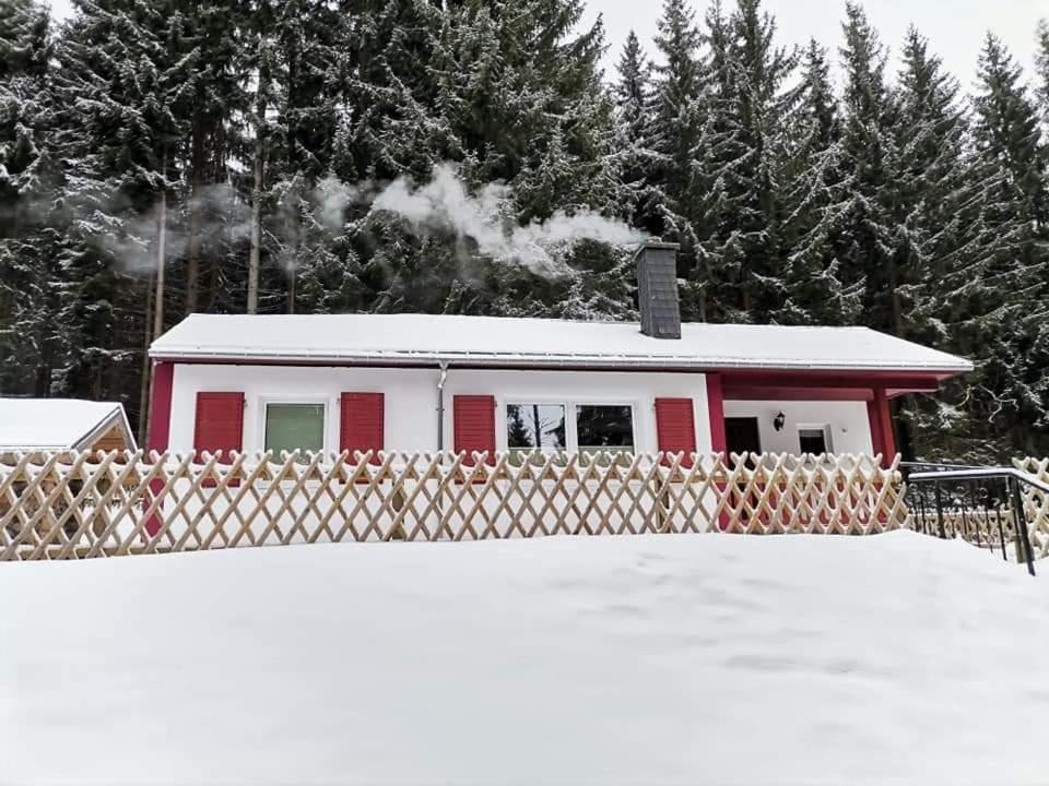Erzgebirgsidyll Breitenbrunn - Waldhaus Neuer Anbau Exterior foto